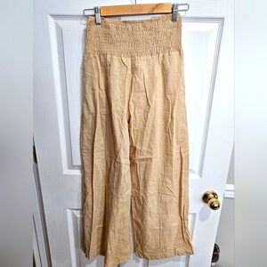 Tan Linen Pants